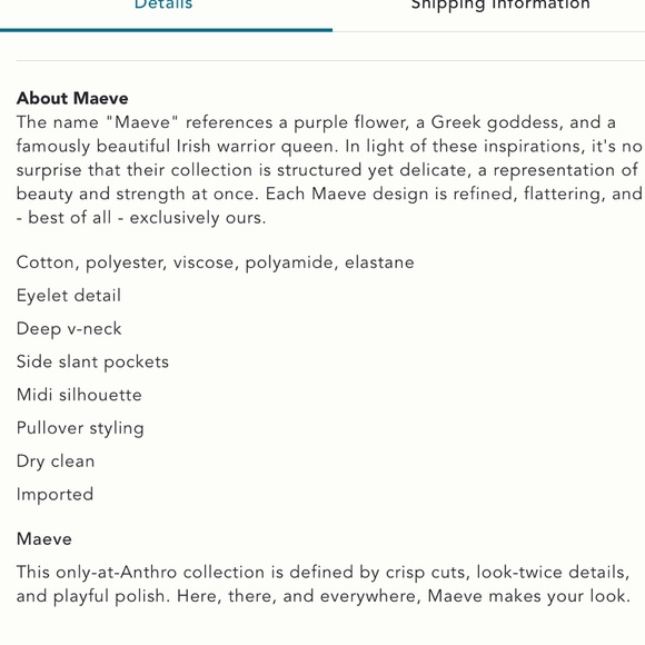 Anthropologie Maeve Eyelet Midi Dress, EUC - Picture 15 of 15